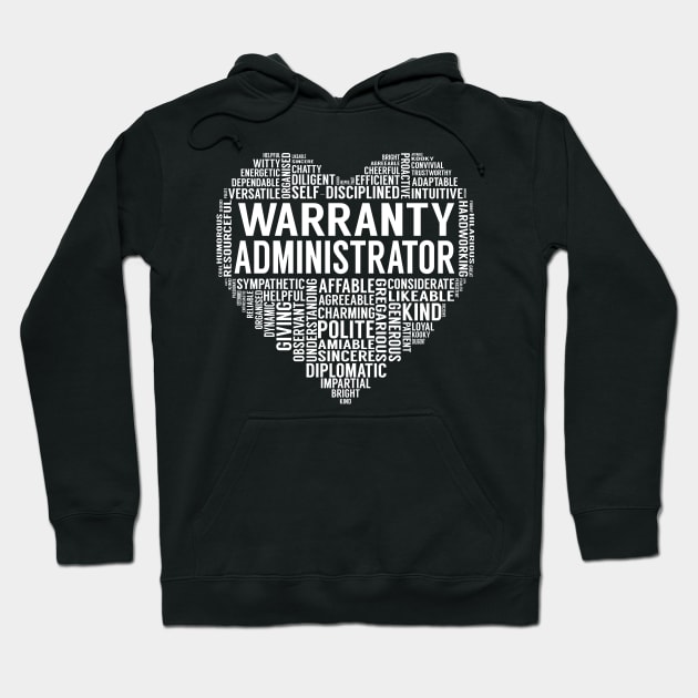 Warranty Administrator Heart Hoodie by LotusTee